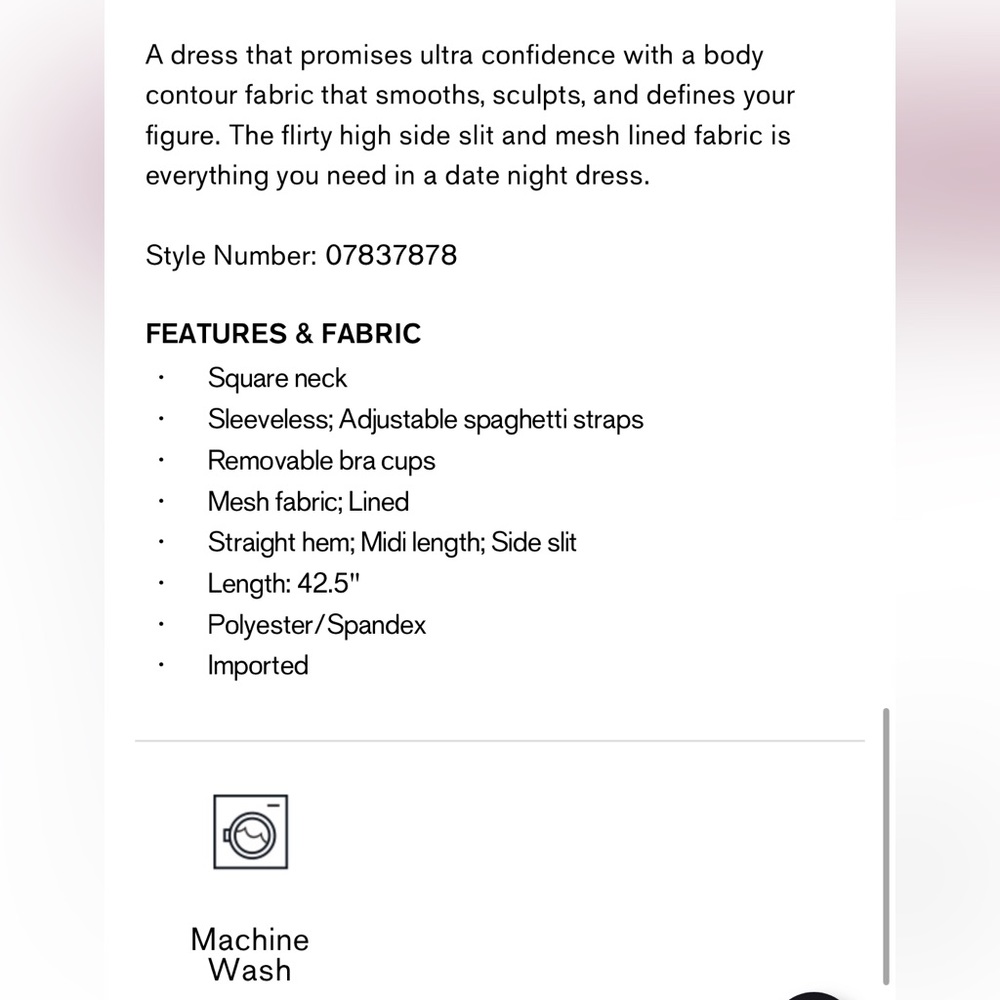 NEW Body contour slit midi dress - Picture 4 of 4